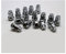 1 Satz WN-13271 verchromte Radmuttern M10x1,25 silber für Quad ATV Radmutter