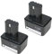 2x Trade-Shop Li-Ion Akku, 14,4V / 2000mAh / 28,8Wh kompatibel mit Würth Akku-Blindnietgerät ANG 14 ANG14 Einnietmutterngerät ANG 310 ANG310 ersetzt 070091513, 070091526, G14