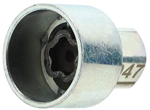 Aramox Llave de Bloqueo de Rueda Antirrobo Lugnut Socket Emergencia Lug Nut Remover Reemplazo para 1 3 5 6 7Series X1 X2 X3 X4 X5 X6 Z4 (047)