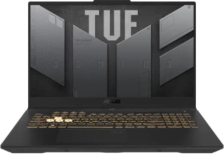 ASUS TUF F17-TUF707ZU4-HX023W PC Portable Gamer 17 Full HD 144Hz (Intel Core i7-12700H, GeForce RTX 4050, 16G RAM, 512Go PCIe SSD) Windows 11 Clavier Rétroéclairé AZERTY Français RGB 1 Zone