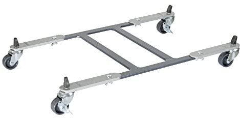Wagner Pflanzenroller Sun City Square 44-60 x 30 x 6 cm Nutzfläche, stufenlos ausziehbar I Blumenroller für Außenbereich + Innenbereich I Kübelroller Stahl I Tragkraft 100 kg - 20082001