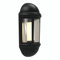 4lite Outdoor Half Wall Lantern (Black) 400lm Warm Light IP65 Rated LED Integrated 8W Motion Sensor Exterior Wall Lamp - 4L2/3417-4Yr Guarantee