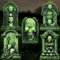 5st Halloween Grabstein Deko, Friedhofsdekoration Halloween Deko Garten Grabstein Hofdekorationen Grusel Halloween Gartendeko für Die Garten und Rasendekoration im Freien