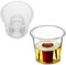 Reusable Clear Jager BOMB SHOT Cups 3oz/85ml | 25ml CE Marked Shot plus 60ml Chaser | Stackable Disposable Plastic Bomb Shot Glasses | Ideal for Cocktails Bars Pubs Clubs Parties (50)