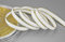 3 m x 9 mm Samtband 607G WEISS Gold Samt mit Goldkante Velvet Velour Geschenkband Schleifenband elegant Geschenkverpackung Dekoration Weihnachten Band Nähen