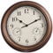 Frefgikty Horloge murale rétro étanche de 30,5 cm avec affichage thermomètre et hygromètre, horloge sans bruit pour intérieur/extérieur
