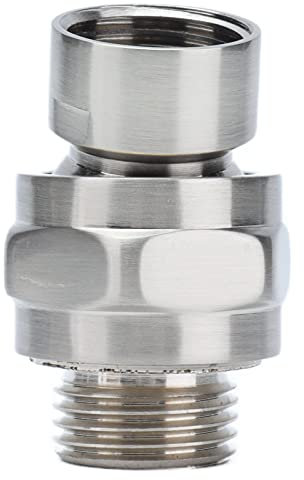 Regendusche Duschkopf Kugelgelenk, G 1/2 Kugelgelenkadapter Verstellbar Schwenkkopf Duschbrause Duschwinkel Adapter Einstellbarer Duscharmanschluss Universelle für Brausekopf Duschanschluss