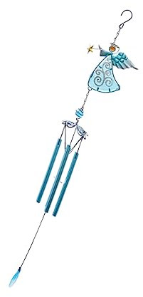 Yardwe Metal Wind Chimes Für Garten Kreative Blaue Windspiel Metall Dekorative Hängedekoration Für Zuhause Und Gartenpartys Rustikal Und Klangvoll