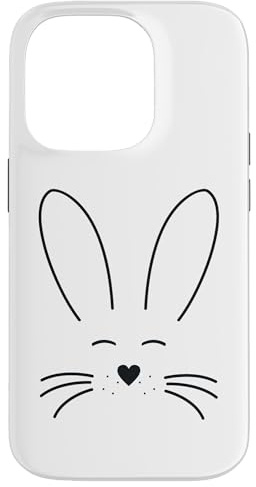 Hase mit Herz Kaninchen Hasen Handyhülle Häschen Hasen Hülle für iPhone 14 Pro
