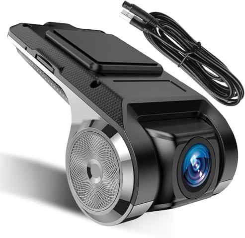 Inefala HD Dashcam für Auto USB ADAS | 170° A+ Super Weitwinkel, WDR, 1080P, 32GB TF Karte, hochauflösende Bilder
