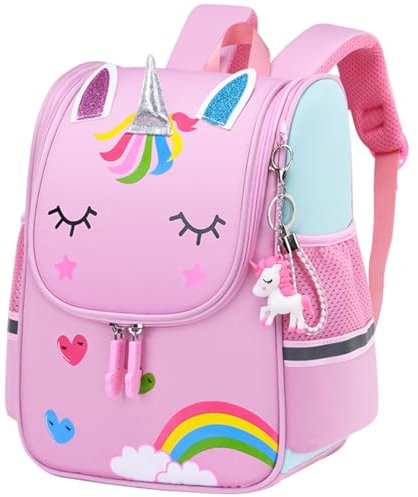 Schultaschen für Mädchen, Niedliche Tasche Rosa Taschen für Mädchen Kinder Büchertasche für Gärtnerei Kinderrucksäcke 3-7 Jahre