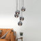 Luzarana Nova Pendelleuchte Esstisch Glaskugel Wohnzimmerlampe Kugellampe E27 Fassung (Chrome 5)