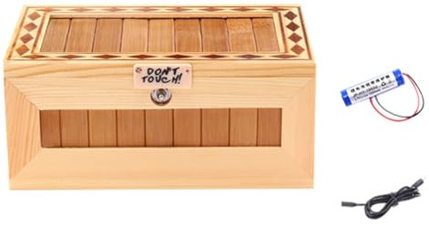 Iegefirm B2 Don'T Touch Useless Box mit Attitude Leave Me Alone Überraschungen, Maschinen-Gags und Praktischer Witz, Dekorativ und Endloser Spaß, Langlebig, Einfache Installation, Einfach zu Bedienen
