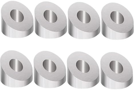 KONTONTY 8pcs Wire Rope Connection End Cable Railing Hardwares Wire Washer Clothesline Kit Beveled Washers Wire Rope Washer 35 Degrees Beveled Washer Deck Spacers Metal Washers Deck Railing