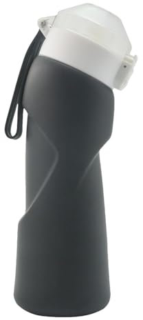 Silikon-Wasserflasche für Reisen, wiederverwendbare Silikon-Wasserflasche | Aufrollbare wiederverwendbare Wasserfaltflasche mit auslaufsicherem Deckel - Tragbare Aufbewahrung im Freien für Wandern, Ra