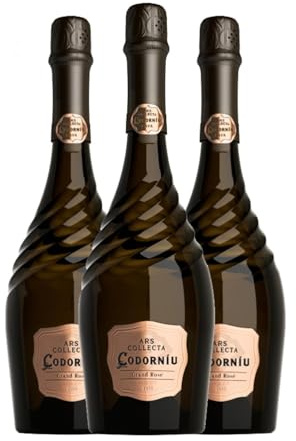 Codorníu Ars Collecta Rosé Cava Alterung 75 cl Rosé Sekt (Karton mit 3 Flaschen von 75 cl)