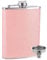 DHinkyoung Hip Flask 8oz for Women/Men, Minimalist Hip Flask Portable Whiskey Flask Leak Proof Pocket HIPS Flask for Climbing Camping Barbecue Bar Party Drinker (Pink)