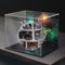 Acryl Vitrine Box Kompatibel Lego 75159 Todesstern Modell, Schutz, Staubdichte Vitrine Geschenkmodell, Transparent, Kompatibel mit Lego (nur Vitrine)