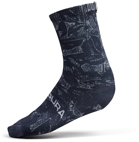 Endura Herren Grid Floral Limited Edition Print Cycling Socks (1er Pack)