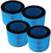 vhbw 4X Filter kompatibel mit Philips HU3918, HU2716, HU2718, HU3915, HU3916 Luftbefeuchter - Luftfilter
