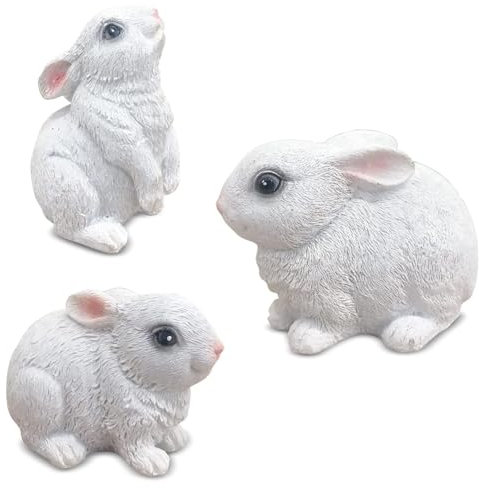 Irayin Coniglietti Pasqua Decorazioni, Miniatura Coniglio Figurine, Coniglio Pasquale Decorazioni, Coniglietto Figurine Ornamenti, Decorazioni per Pasqua, Patio, Soggiorno