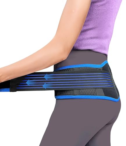 XURDKS Sacroiliac SI Joint Hip Belt With 360°Anti-slip strips,Pelvic Belt Support and Hip Brace for Women and men,Hip Stabilizer Adjustable for Sciatica,Pelvis,Lumbar & Nerve Pain Si Joint(Universal)