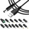 Jesiah USB to DC 5V Cable, 5V USB Power Cord with 13 Connector Plugs Universal DC 5.5 X 2.1mm Charging Cable for Laptops Speakers Power Banks