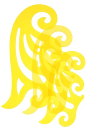 jojofuny 3 Stück Nählineal Werkzeug Kurvenlineal Flexible Kurvenvorlage Lineal Für Modezeichnungsvorlagen Französische Lineal Mit Unregelmäßigen Kanten Abs Yellow