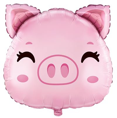 Schweine Kopf 70 cm Folienballon Party Dekoration