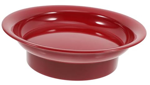 Frutero de plástico rojo para aperitivos y para uso en fiestas en casa, cesta de frutas decorativa ligera para encimera de cocina