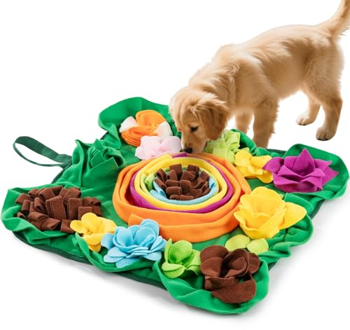 Schnüffelteppich Hund, Interaktives Hundespielzeug, Intelligenzspielzeug Für Hunde, Schnüffelmatte für Langsames Füttern, Geeignet Für Kleine, Mittelgroße Und Große Hunde, Weihnachten