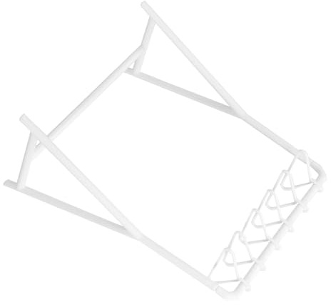 SUPVOX Maßstab Platzsparender Mini Möbel Kleiderbügel mit Hängern Stabiler Puppenschrank Wäscheständer für Puppenkleidung Display