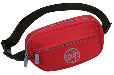USA Gear Medizinische Bauchtasche - Verstellbare Gürteltasche mit isoliertem Innenraum, Elastischen Schlaufen und Reißverschlussfach für Insulinpen, Epipen, Inhalator & mehr Reise-Medizin (Leer)