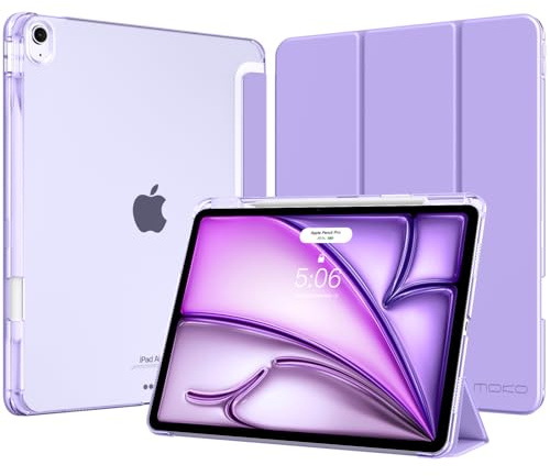 MoKo Cover per iPad Air 13 Pollici Case (M4/M3/M2) con Portapenna, Lilla