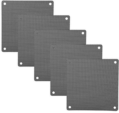 Walmeck 5 St 120 Mm PVC Fläktkåpor, Dammtät för PC-datorhölje Högtalargaller