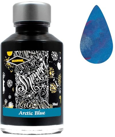 Diamine 50ml Shimmering ink Arctic Blue
