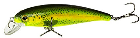 FISHN TINYone Wobbler, Gewicht: 6g, Länge: 7cm, Kunstköder/Angelköder/Wobbler zum Angeln auf Raubfische wie Hecht, Barsch, Forelle (Yellow)
