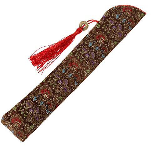 Faguo Silk Folding Chinesische Hand Fan Tasche Mit Quaste Staubdichter Halter Protector Pouch Case Cover Retro Style