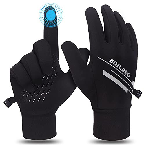 boildeg Fahrradhandschuhe Radsporthandschuhe rutschfeste und Stoßdämpfende Mountainbike Handschuhe mit Signalfarbe geeiget Unisex Herren Damen