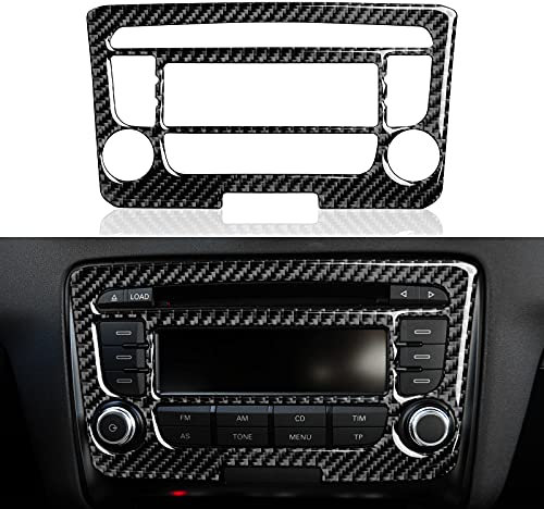 OYDDL CD Panel Aufkleber Kohlefaser Abdeckung kompatibel mit Audi TT 8n 8j MK123 2008 2009 2010 2011 2012 2013 2014 Zubehör (Stil A)