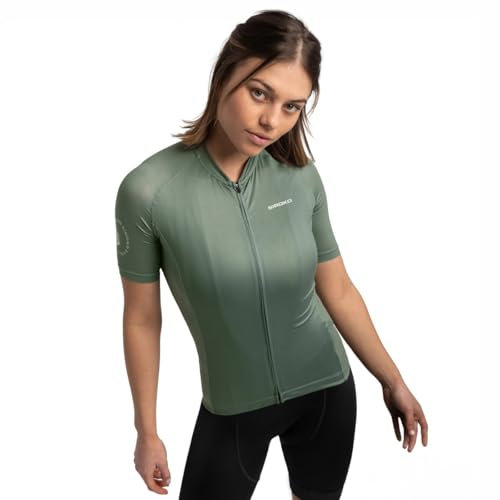SIROKO - Sommer-Radtrikot für Damen M3 Altitude - L - Olivgrün