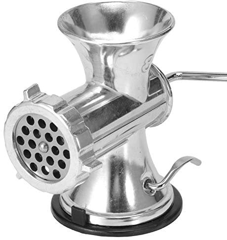 Fleischwolf manuelle Aluminium, Fleischmaschine Handbetriebene Fleischwolfmaschine Mahlmaschine mit Vakuumsaugnapf für Schweinefleisch Rindfleisch Lammfleisch Hähnchen