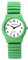 Adrina Damen-Uhr Edelstahl Zugarmband Neon-grün große Ziffern Länge 18cm Durchmesser -34mm Breite 18mm Geschenke für Frauen