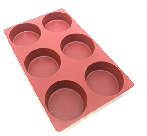 Maé Innovation Silikonbackform 40x30cm - 6 Zylinder Ø10x3,5cm - Antihaftbeschichtet - 100%-Premium Qualität