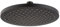 DUCATI - 50NS759 SOFFIONE DOCCIA DIAMETRO 20 CM NERO/SATINATO ABS