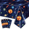 4 Paquetes de Manteles para Fiestas en el Espacio Exterior, Manteles del Sistema Solar, Manteles Rectangulares de 130x220cm para Decoraciones de Fiestas de Cumpleaños con Tema Espacial para Niños