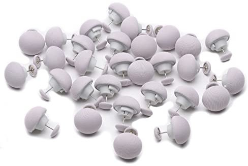 TESSVEYA 30 Stück Bettdecken Clips, Baumwolldecke Nadel, Vorhänge Nadel, Federnklammern, die als Federn verwendet Werden, um Donuts, Vorhänge oder Falten Nadel, oder Fixierung Dekoration (Graue-Rund)
