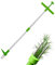 LEVABE Extracteur pour mauvaises herbes, désherbeur manuel avec pédale, long manche réglable, outil d'élimination des racines des mauvaises herbes, mauvaises herbes de jardin, pelouse