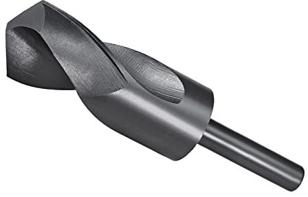 CoCud Réduit Tige Foret Pointe, 35mm Coupe Bord 1/2 Tige, Nitrure Enduit Haut Vitesse Acier 6542 Tordu Foret Forage - (Applications: pour Inox Acier Metal Bois)