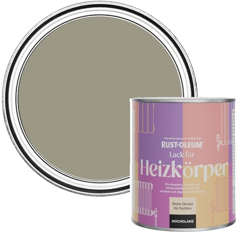 Rust-Oleum Green Heat Resistant Radiator Paint in Gloss Finish - Grounded 750ml